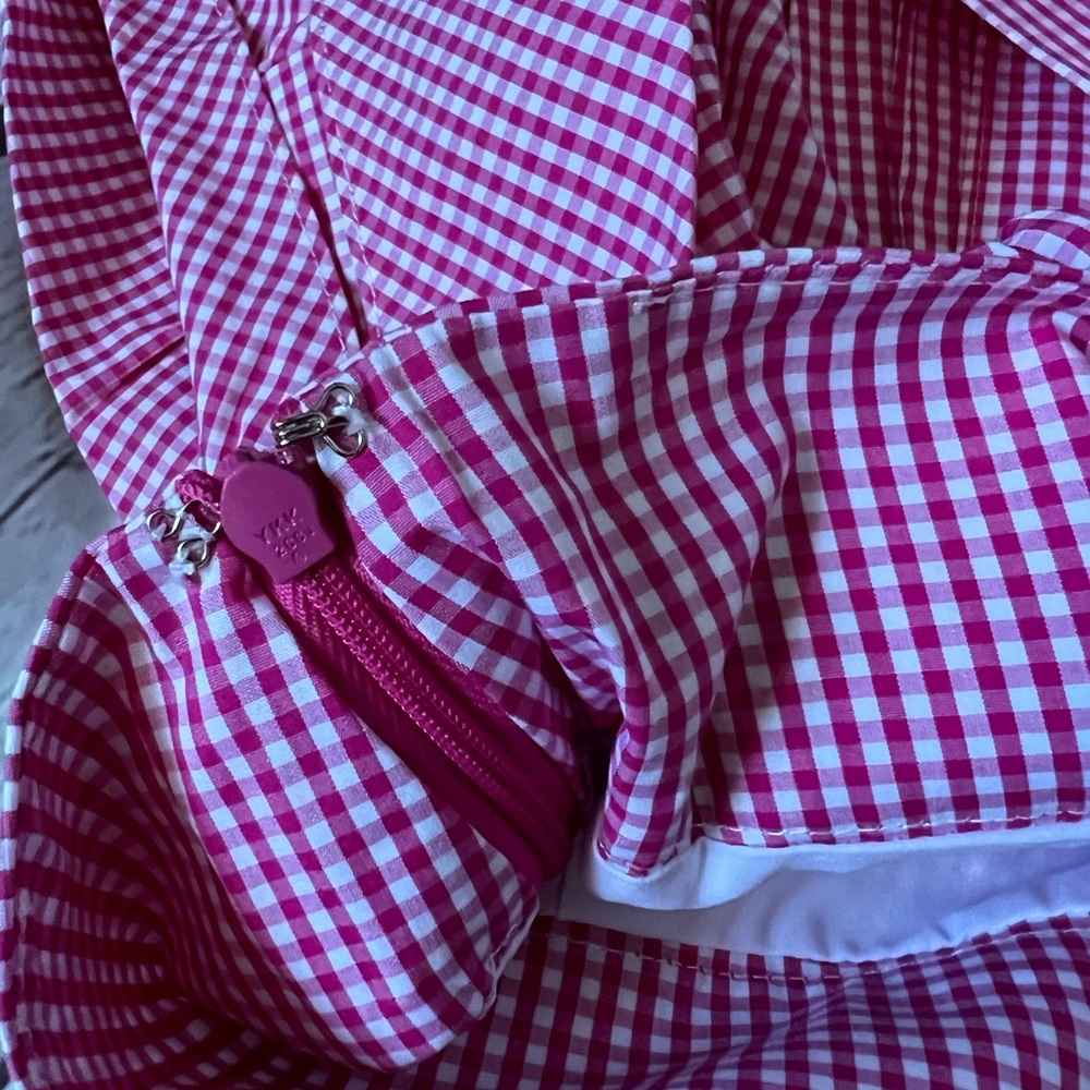Scripted Gingham Tiered Ruffled Mini Skirt - Picture 11 of 11